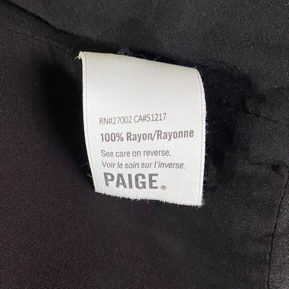 Paige Alamar Midi Wrap Skirt Size M Black Combo Bali Orchid Floral Ruffles - Picture 6 of 6